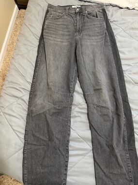 Robert Rodriguez Black and Gray Denim Jeans - Barnel Waist